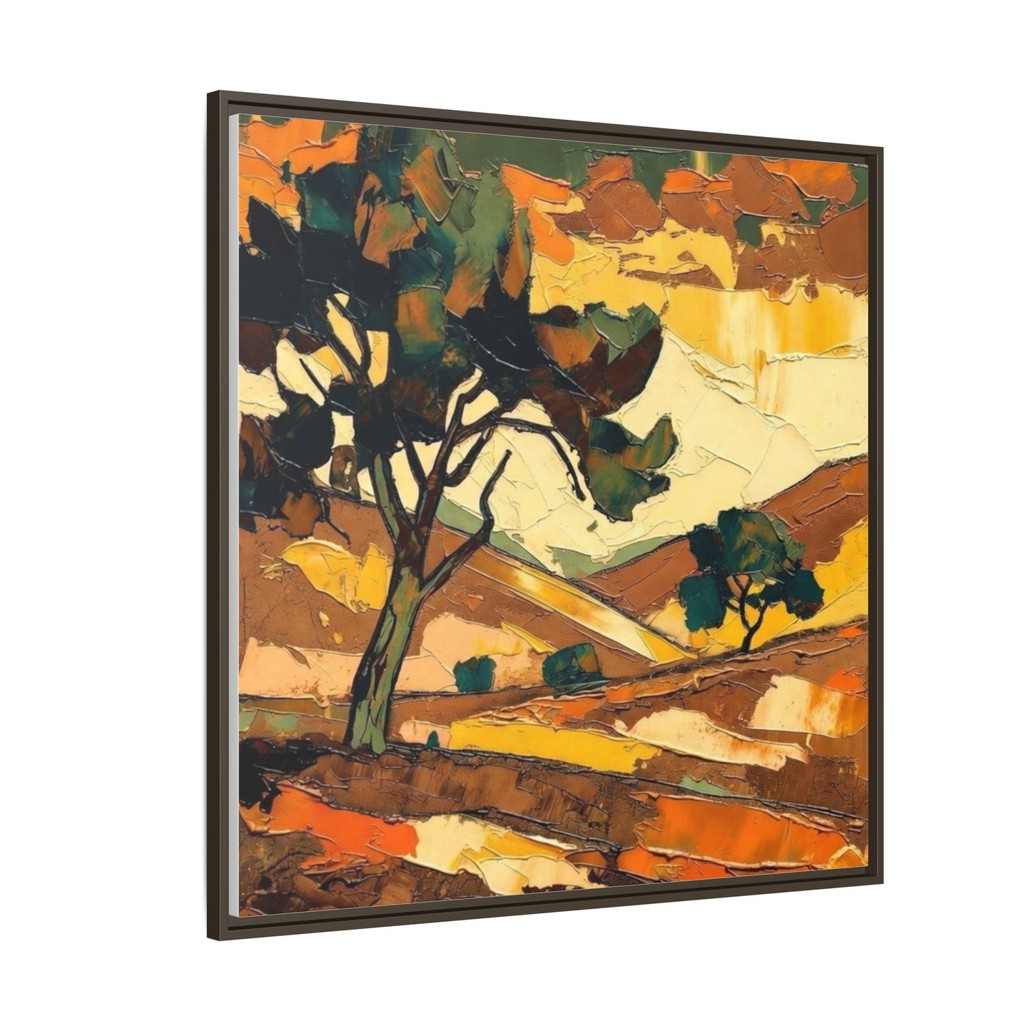 Framed Matte Canvas Landscape Art Print