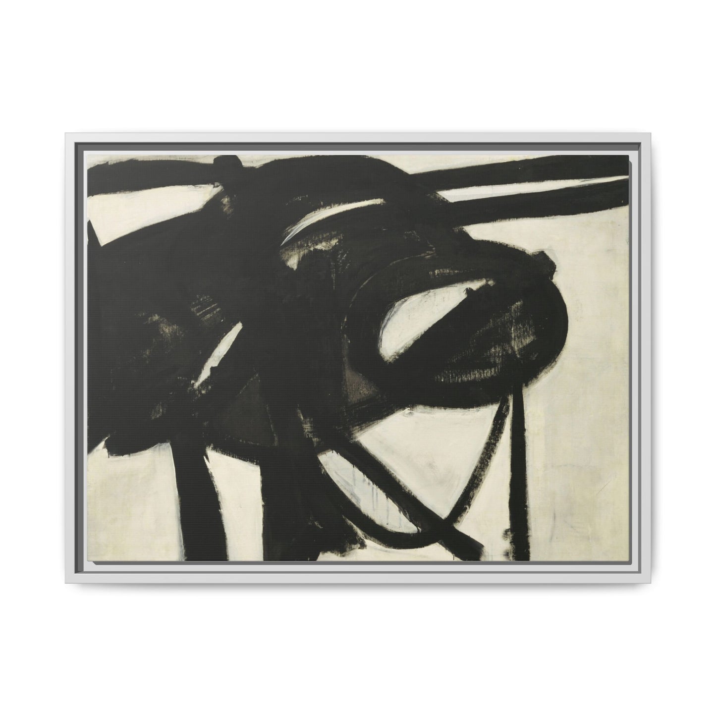 Chief by Franz Kline Abstract Matte Canvas Framed Wall Art