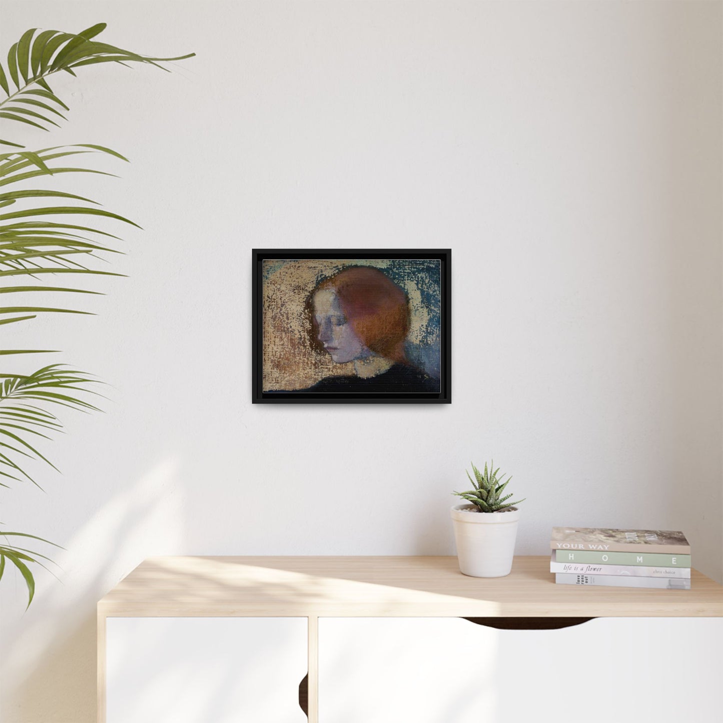 Fragment by Helena Schjerfbeck Framed Matte Canvas Art Print