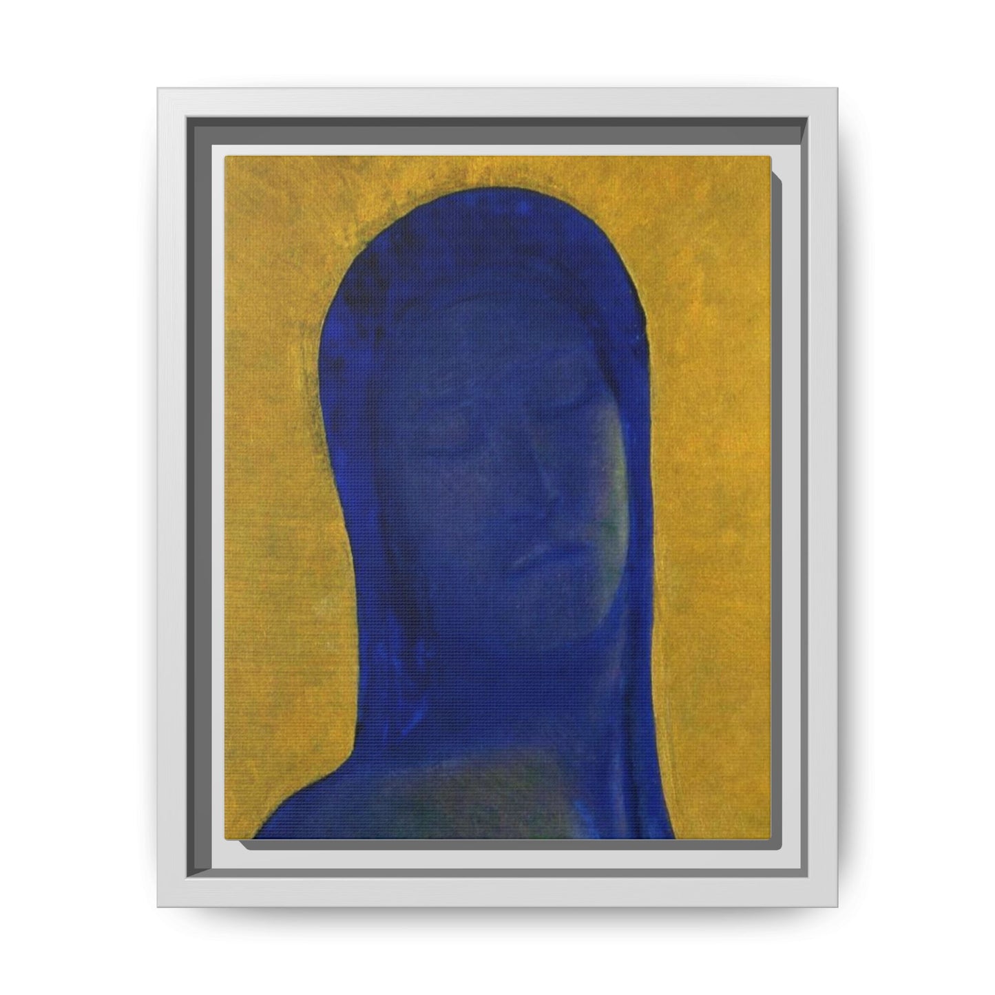 Closed Eyes by Odilon Redon Framed Matte Canvas Wall Art Print