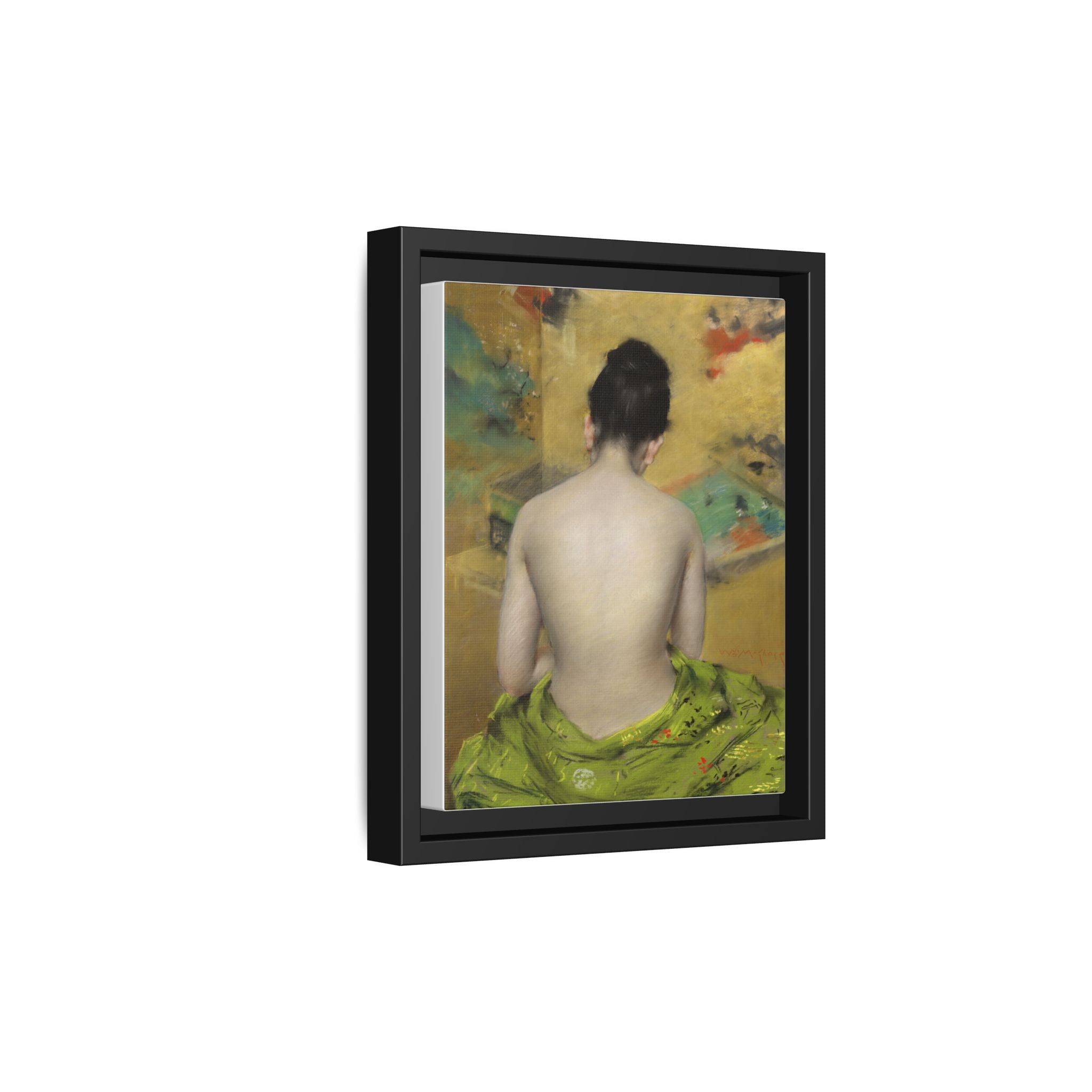 Study of Flesh Color and Gold by William Merritt Chase Framed Matte Canvas Art