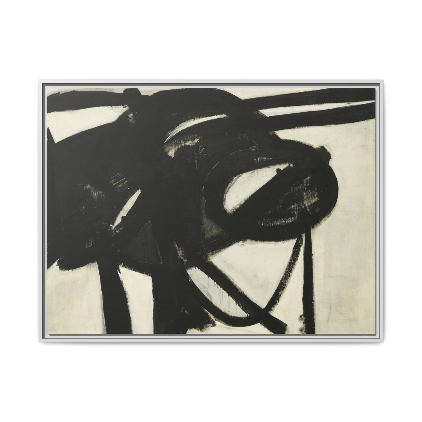 Chief by Franz Kline Abstract Matte Canvas Framed Wall Art