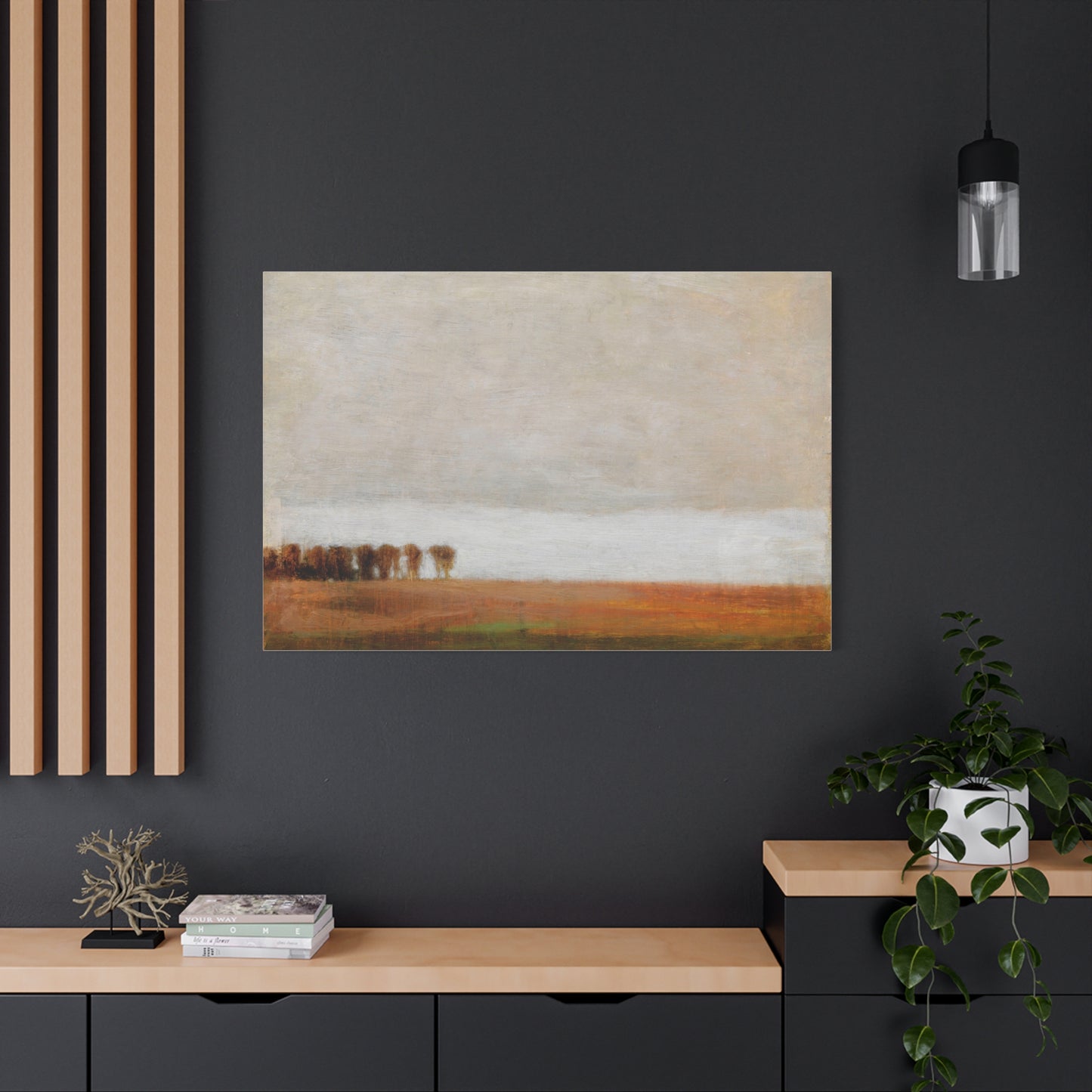 View of Jaegersborg Allé, North of Copenhagen by Vilhelm Hammershøi Canvas Wall Art Print