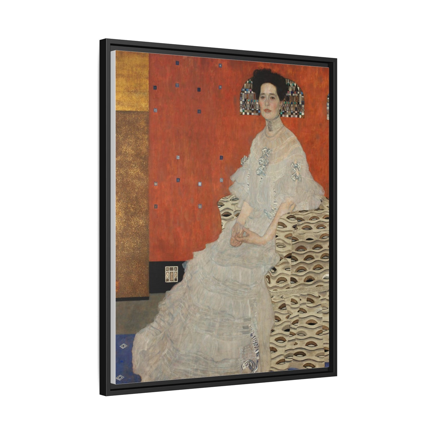 Fritza Riedler by Gustav Klimt Framed Matte Canvas Wall Art Print