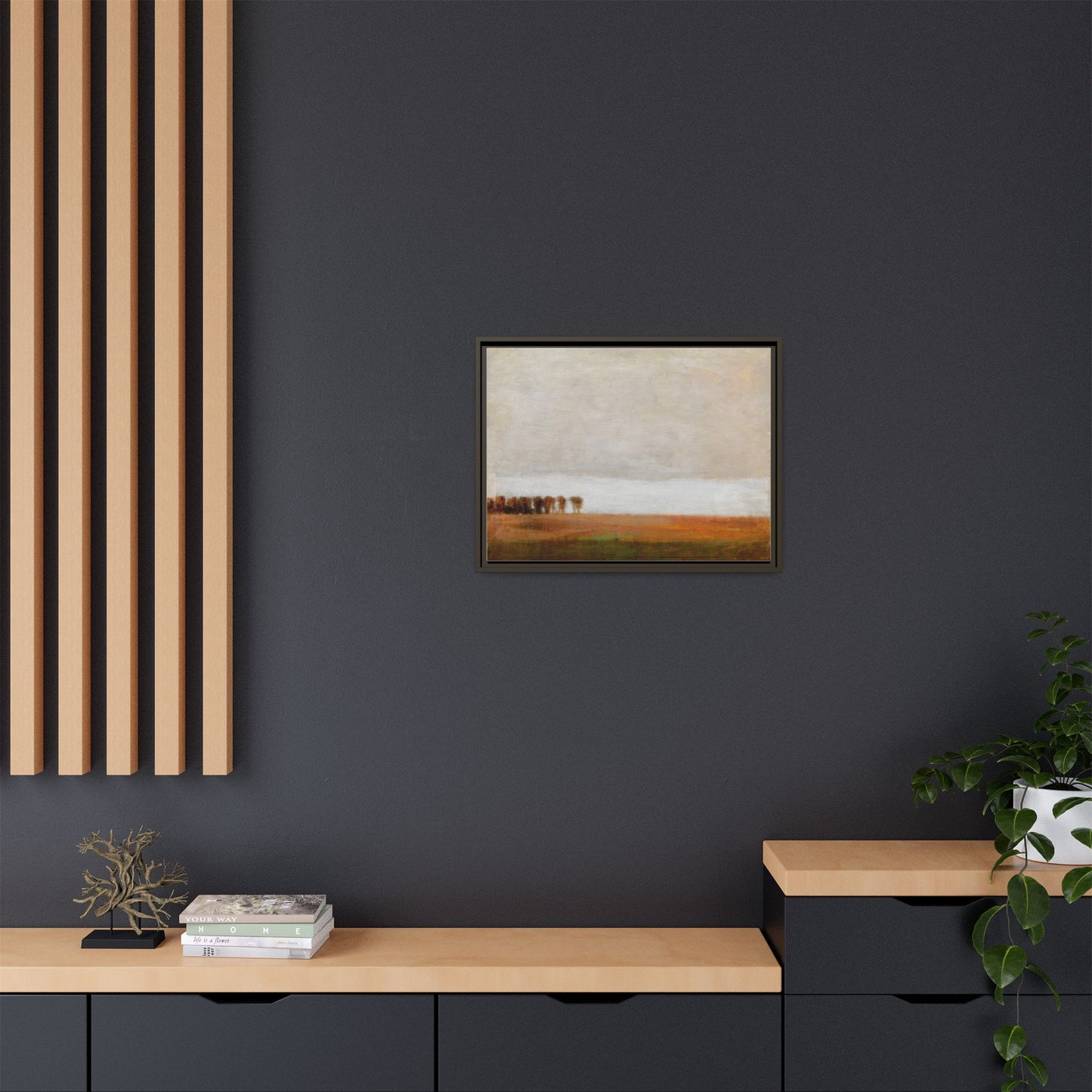 View of Jaegersborg Allé, North of Copenhagen by Vilhelm Hammershøi Framed Matte Canvas Wall Art Print