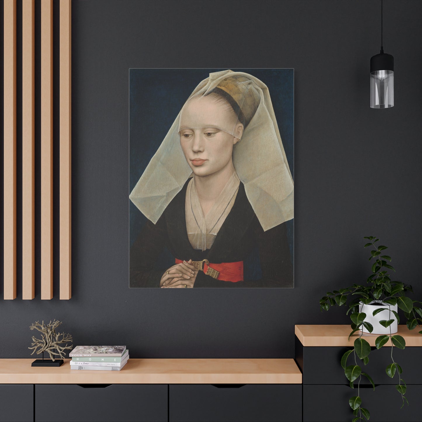 Portrait of a Lady by Rogier van der Weyden Matte Canvas Wall Art