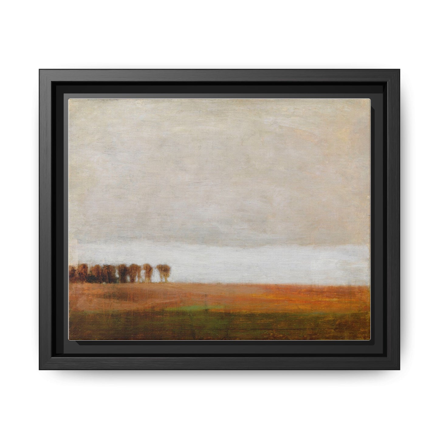 View of Jaegersborg Allé, North of Copenhagen by Vilhelm Hammershøi Framed Matte Canvas Wall Art Print