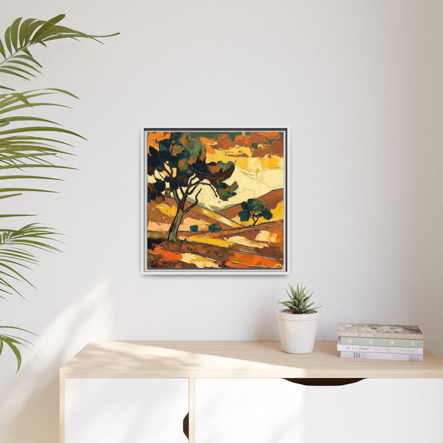 Framed Matte Canvas Landscape Art Print