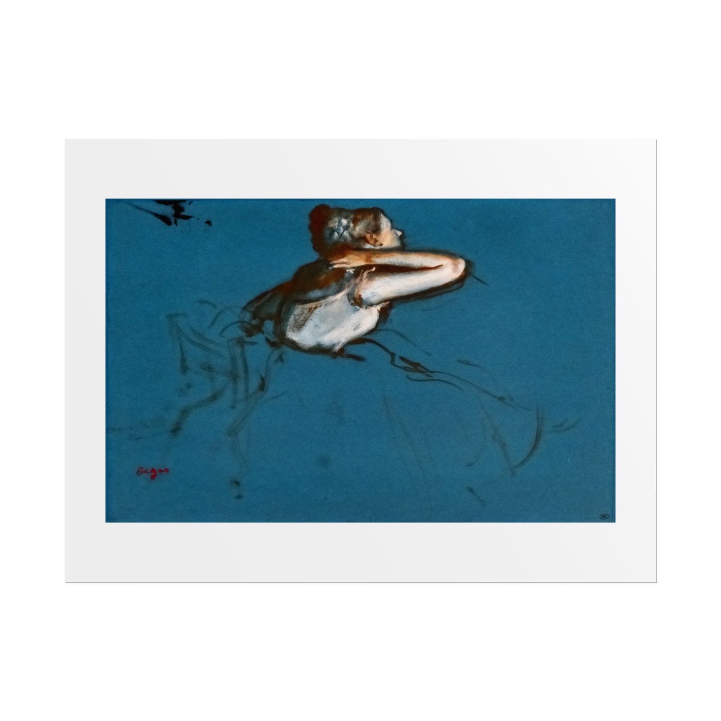 Blue Ballerina by Edgar Degas Wall Art Print