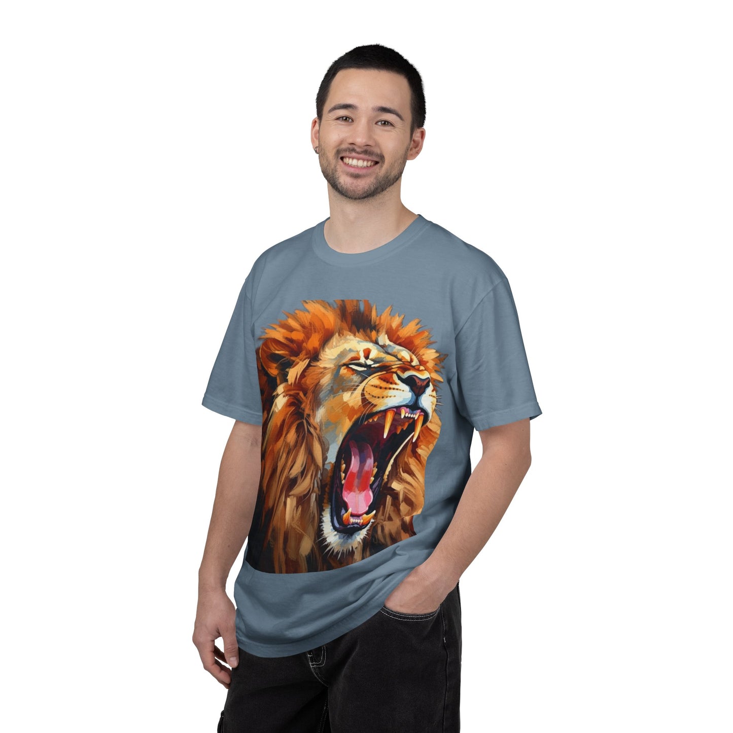 Roaring Lion T-Shirt Bold Wildlife Graphic Tee