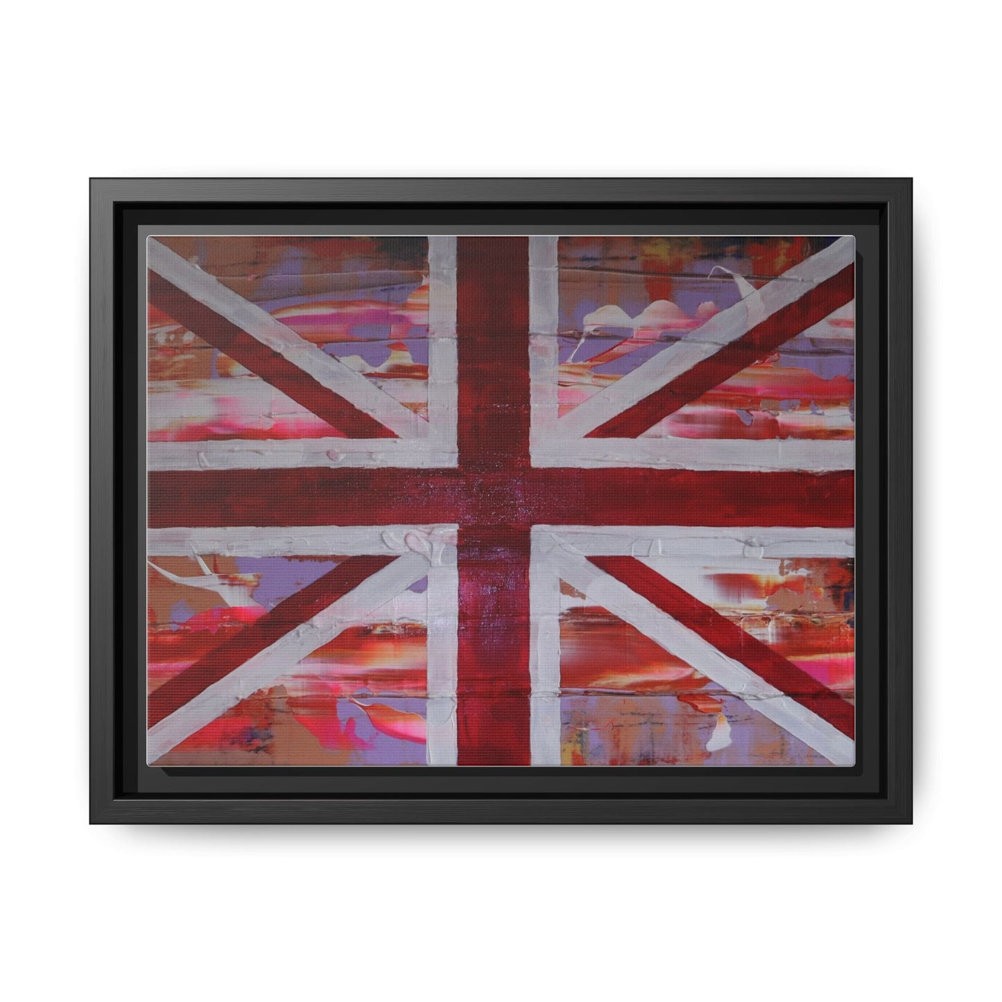 Union Jack is back! by Norman Barrett Framed Matte Canvas Print Wall Art