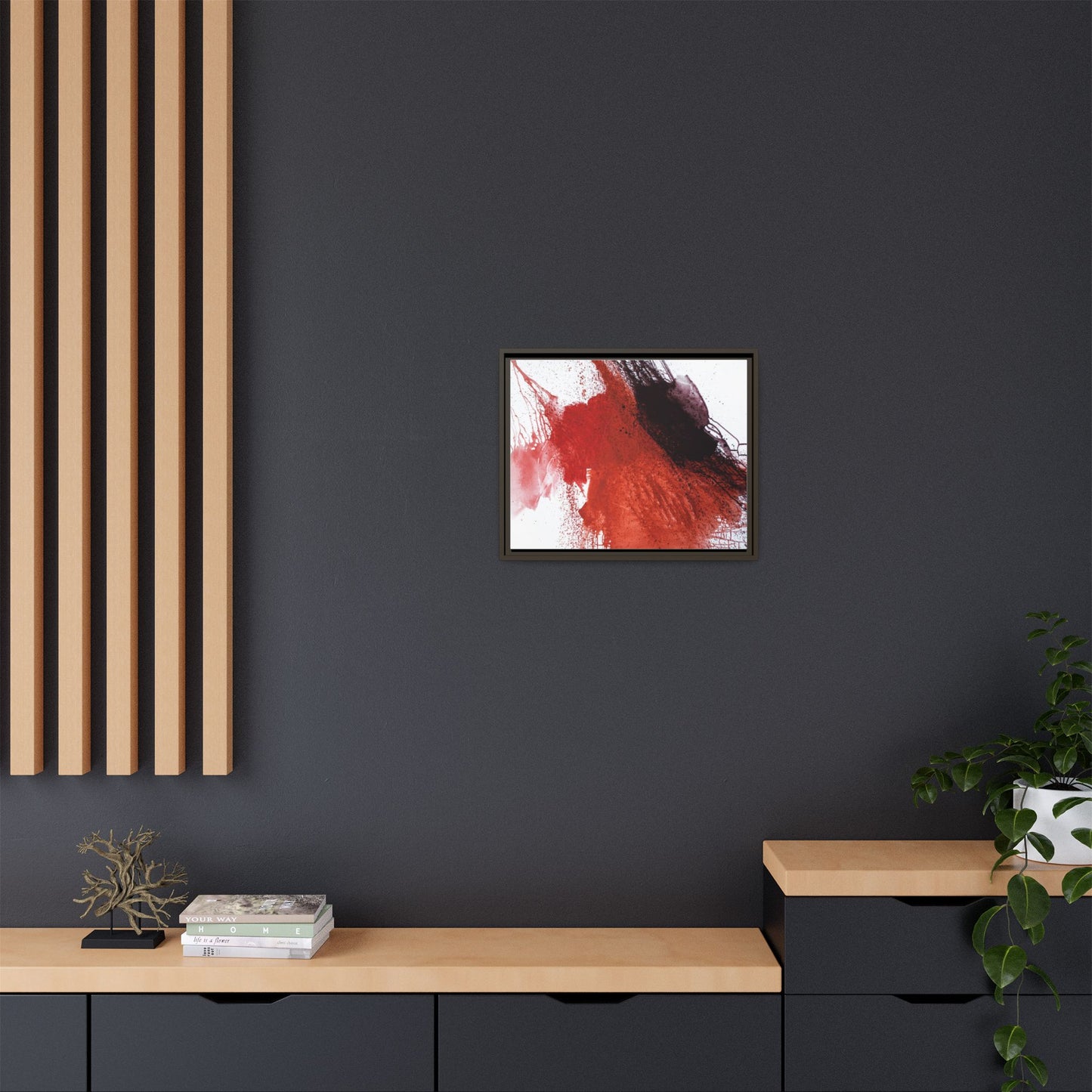 Flame by Natalija Miladinovic Matte Canvas Framed Wall Art
