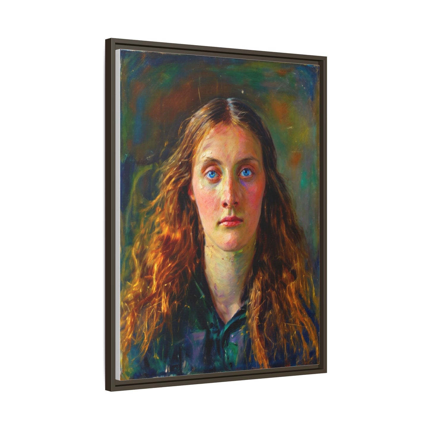 Framed Matte Canvas Print — Vintage Portrait Art