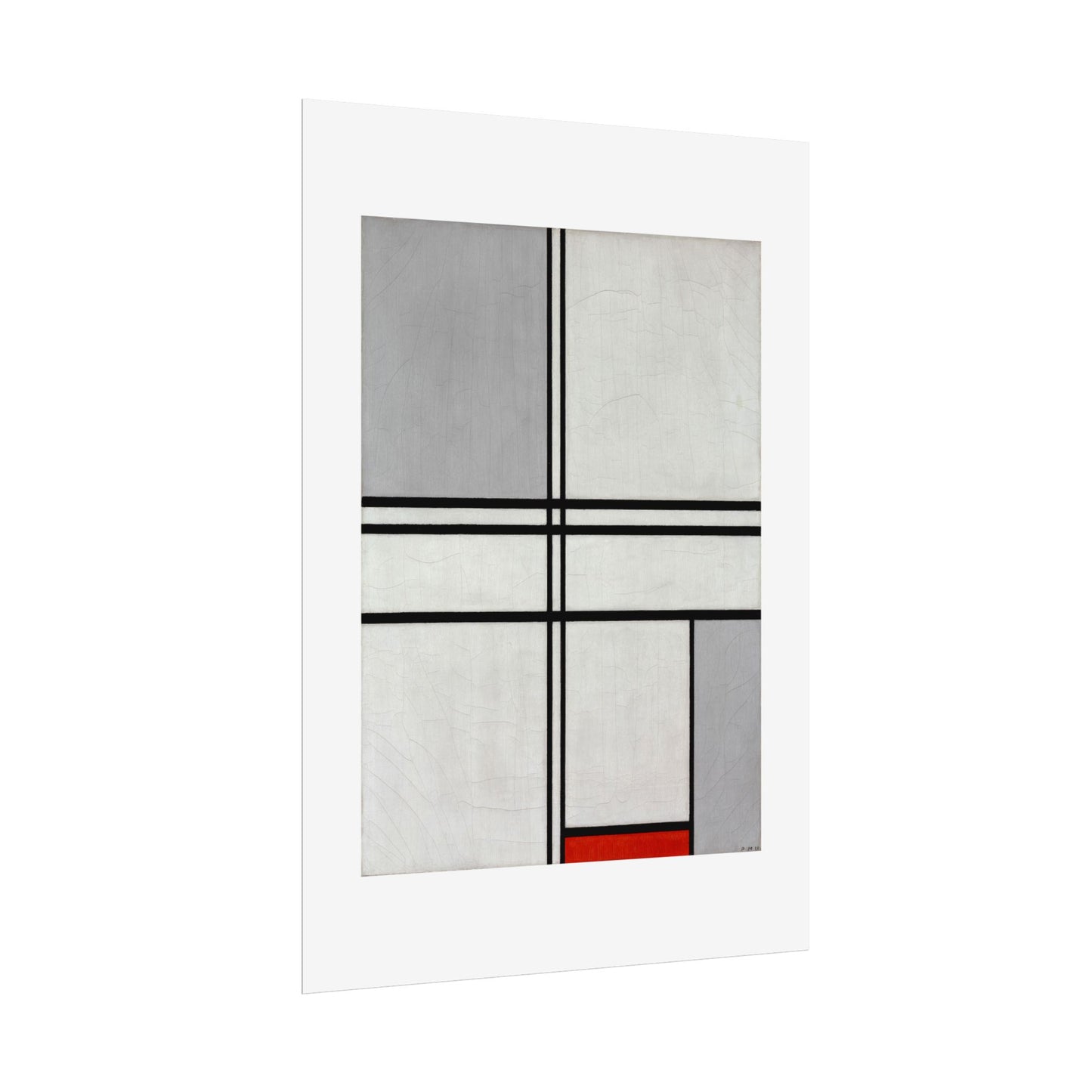 Composition (No. 1) by Piet Mondrian Abstract  Wall Art Print