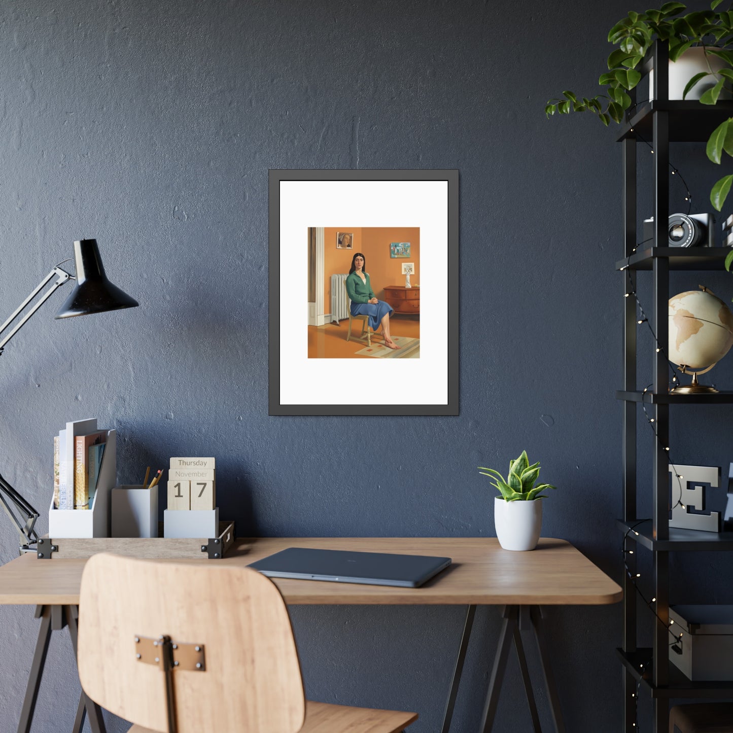 Framed Art Print — Contemporary Figurative Portrait Poster
