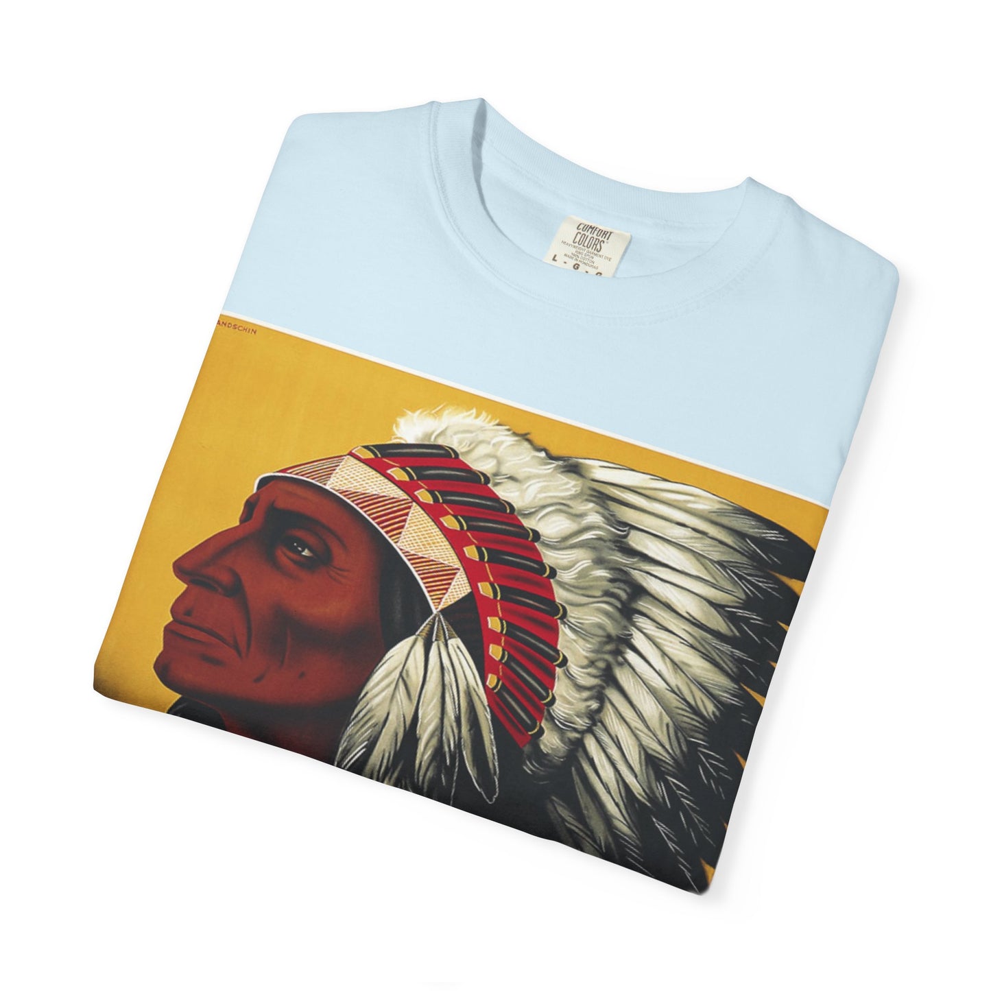 T-Shirt — Retro 'Indiana' Native Chief Vintage Poster Design