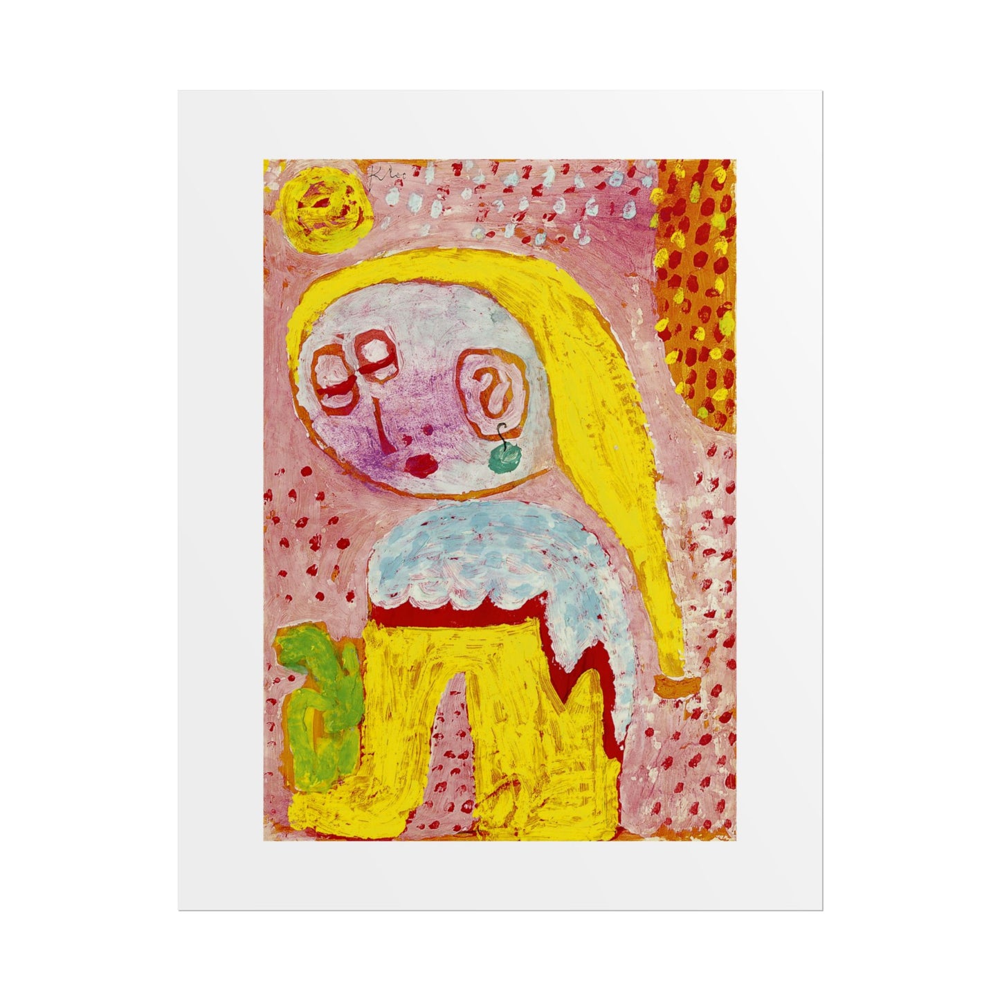 Magdalena vor der Bekehrung by Paul Klee Abstract Wall Art Poster