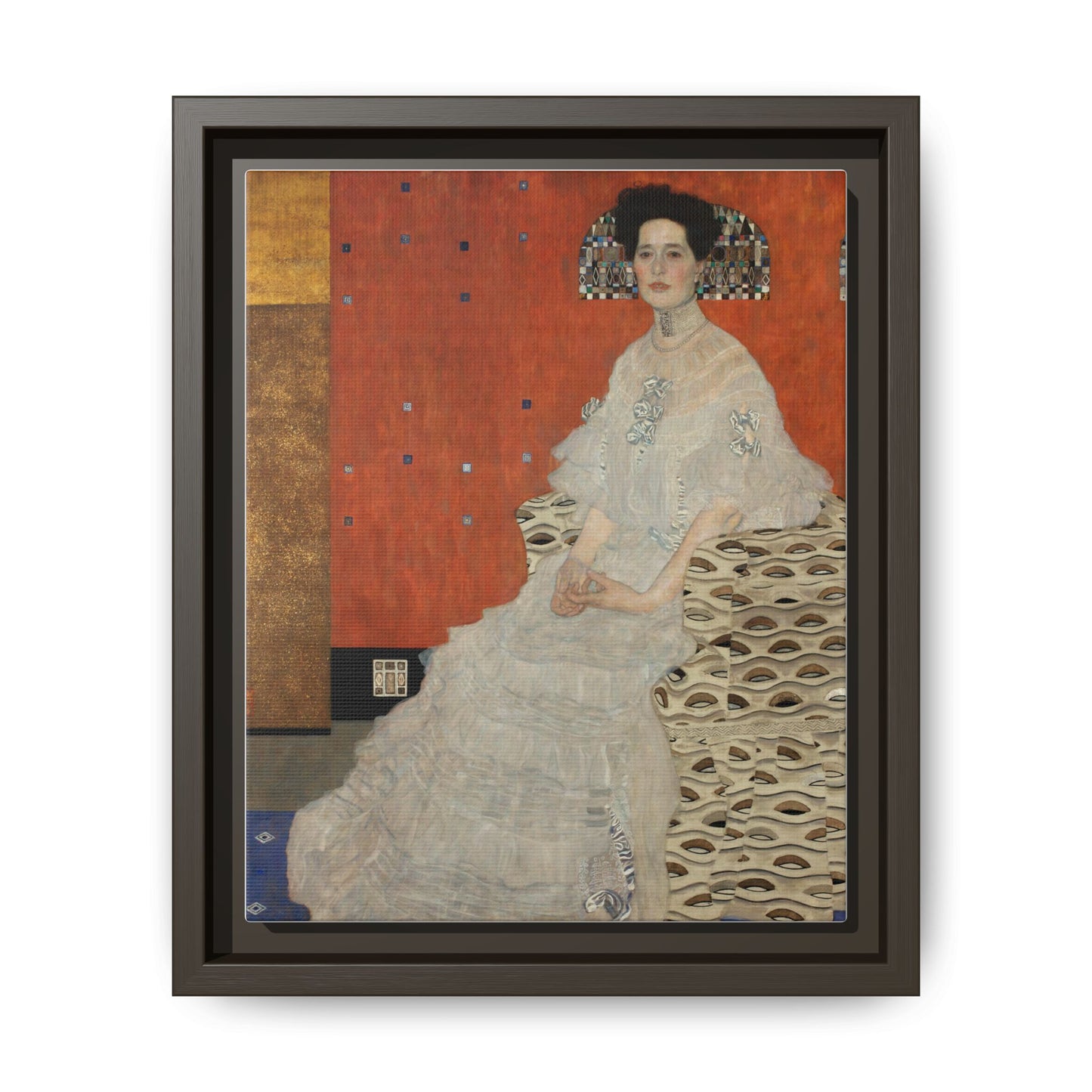 Fritza Riedler by Gustav Klimt Framed Matte Canvas Wall Art Print
