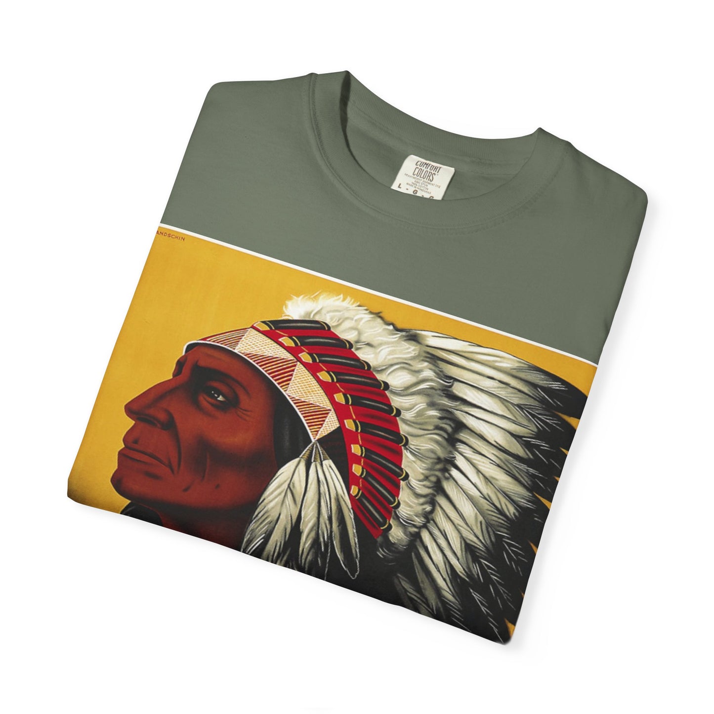 T-Shirt — Retro 'Indiana' Native Chief Vintage Poster Design