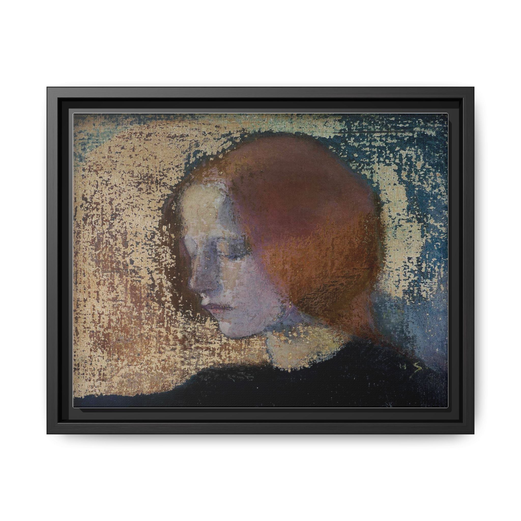 Fragment by Helena Schjerfbeck Framed Matte Canvas Art Print