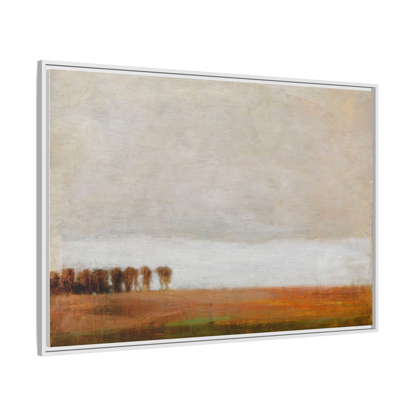 View of Jaegersborg Allé, North of Copenhagen by Vilhelm Hammershøi Framed Matte Canvas Wall Art Print