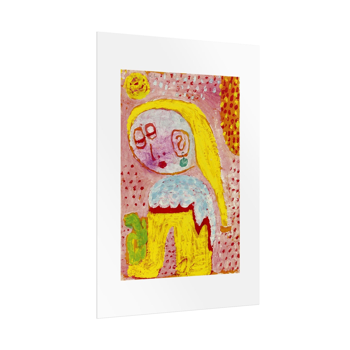 Magdalena vor der Bekehrung by Paul Klee Abstract Wall Art Poster