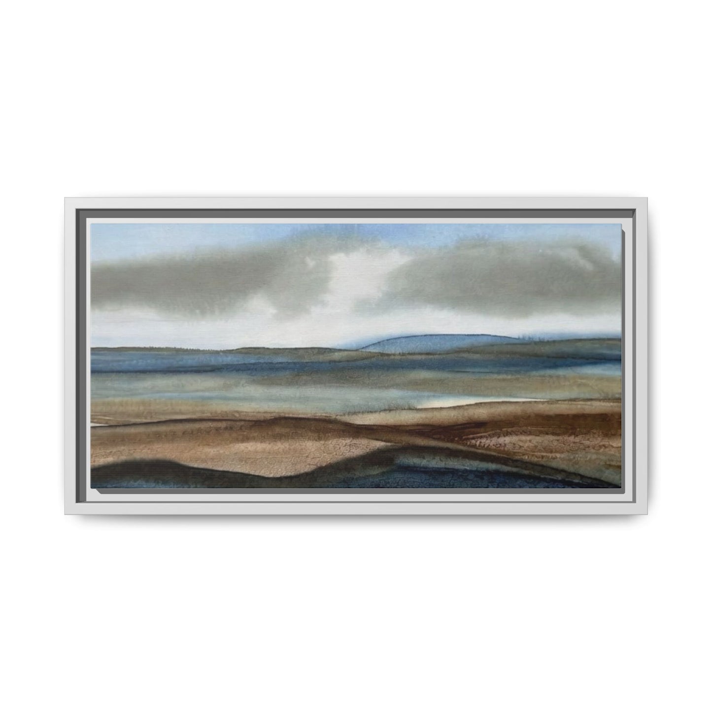 Matte Canvas Landscape, Framed (Multi-color)