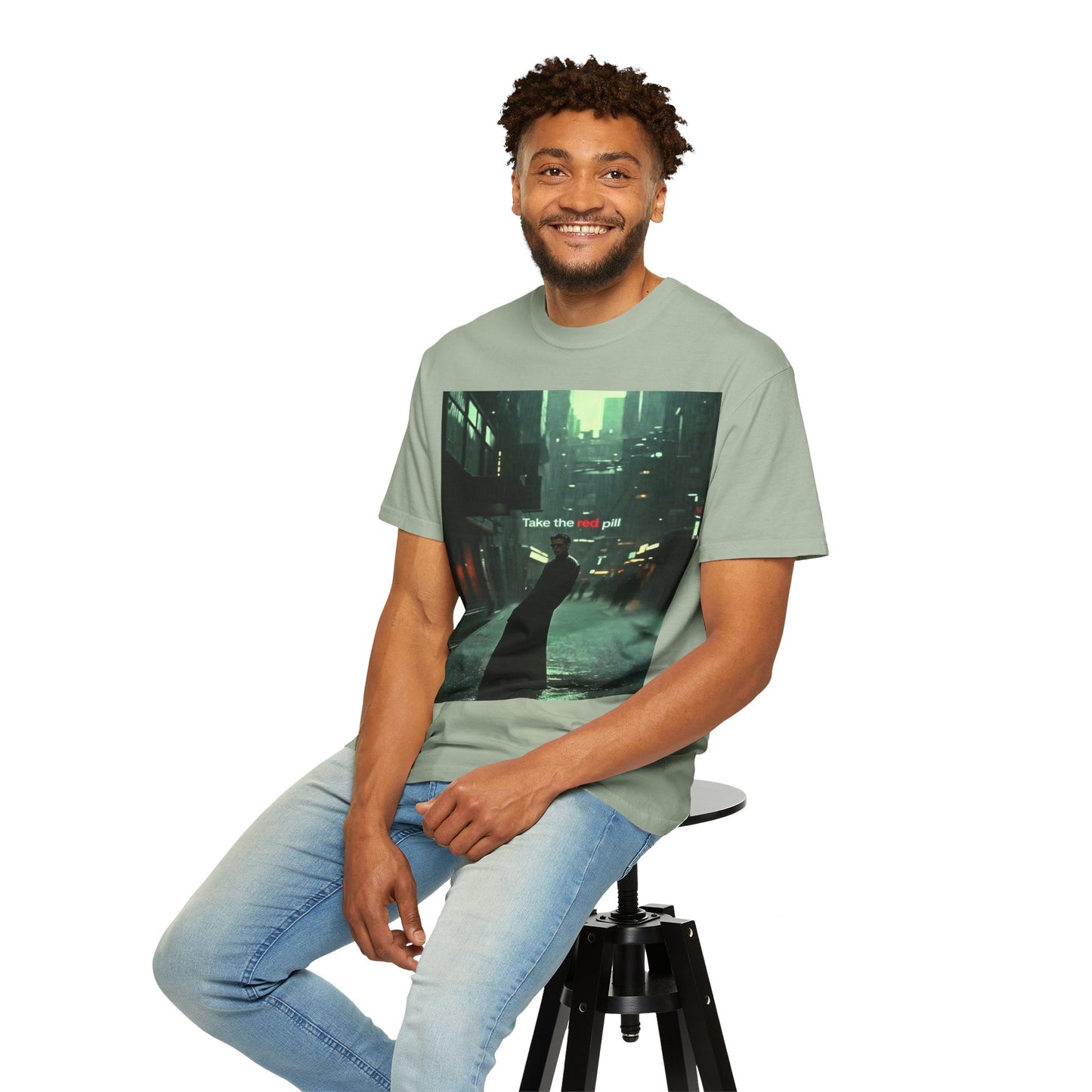 Take the Red Pill T-Shirt — Cyberpunk Noir Graphic Tee