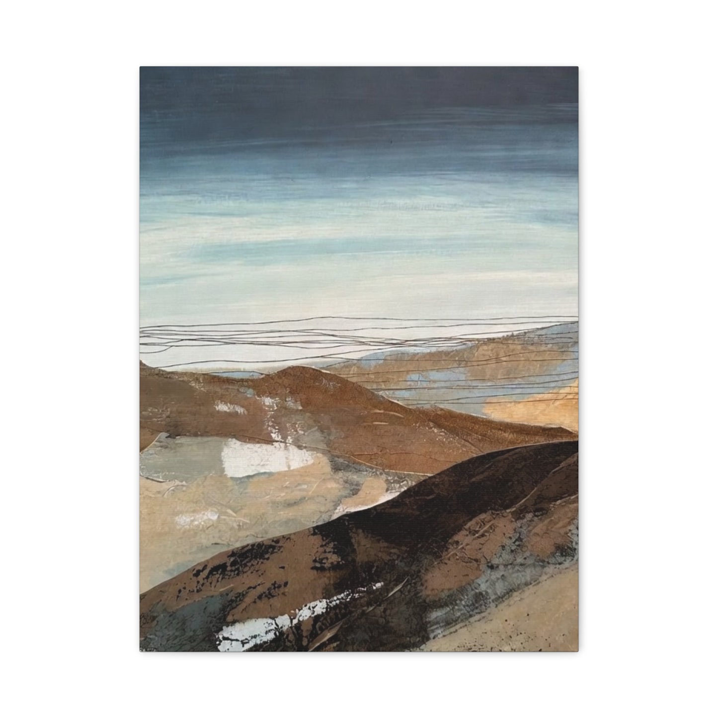 Abstract Landscape Matte Canvas Wall Art — Stretched 1.25"