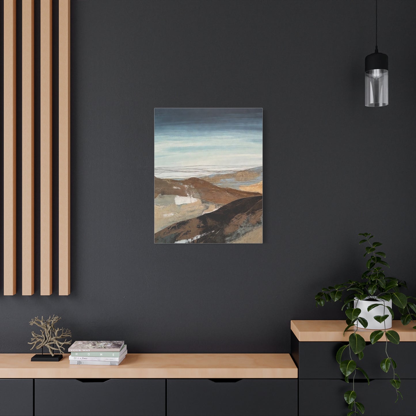 Abstract Landscape Matte Canvas Wall Art — Stretched 1.25"