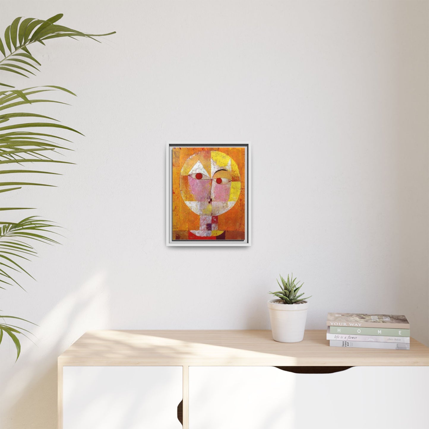 Senecio II by Paul Klee Canvas Framed Wall Art Print