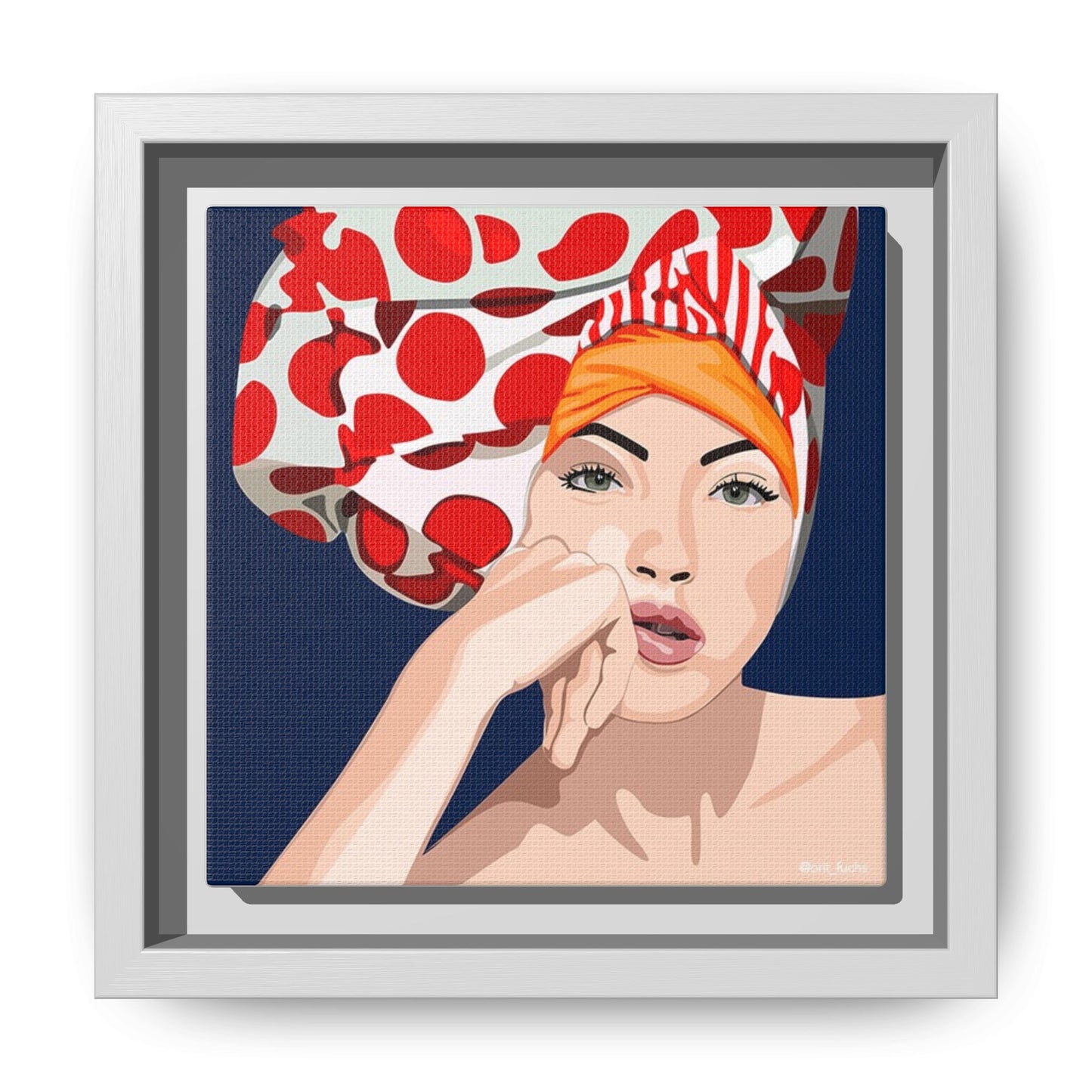 Vivid 20 by Orit Fuchs Pop Art Matte Canvas Framed Wall Art Print
