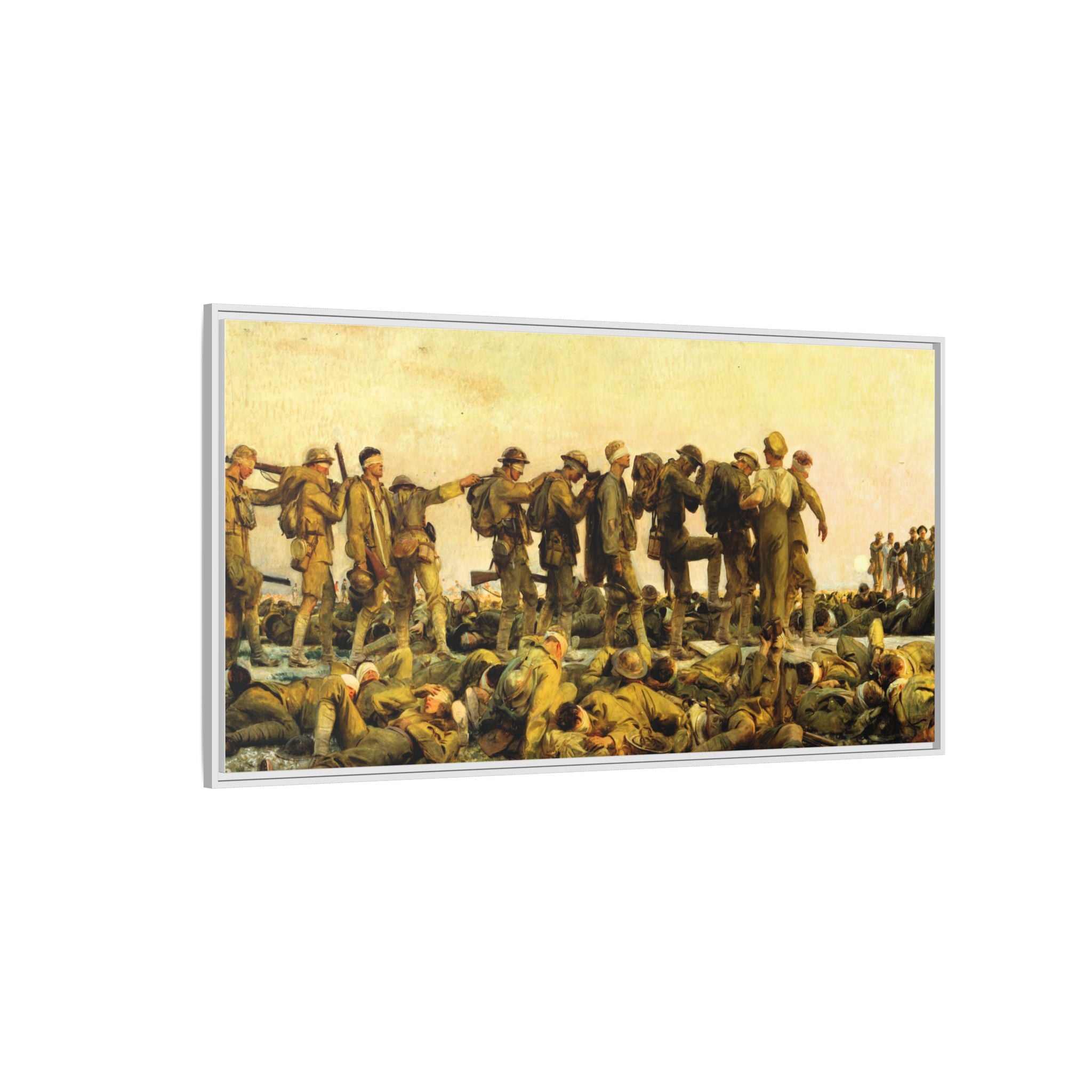 Gassed by John Singer Sargent (RA) Framed Matte Canvas Print