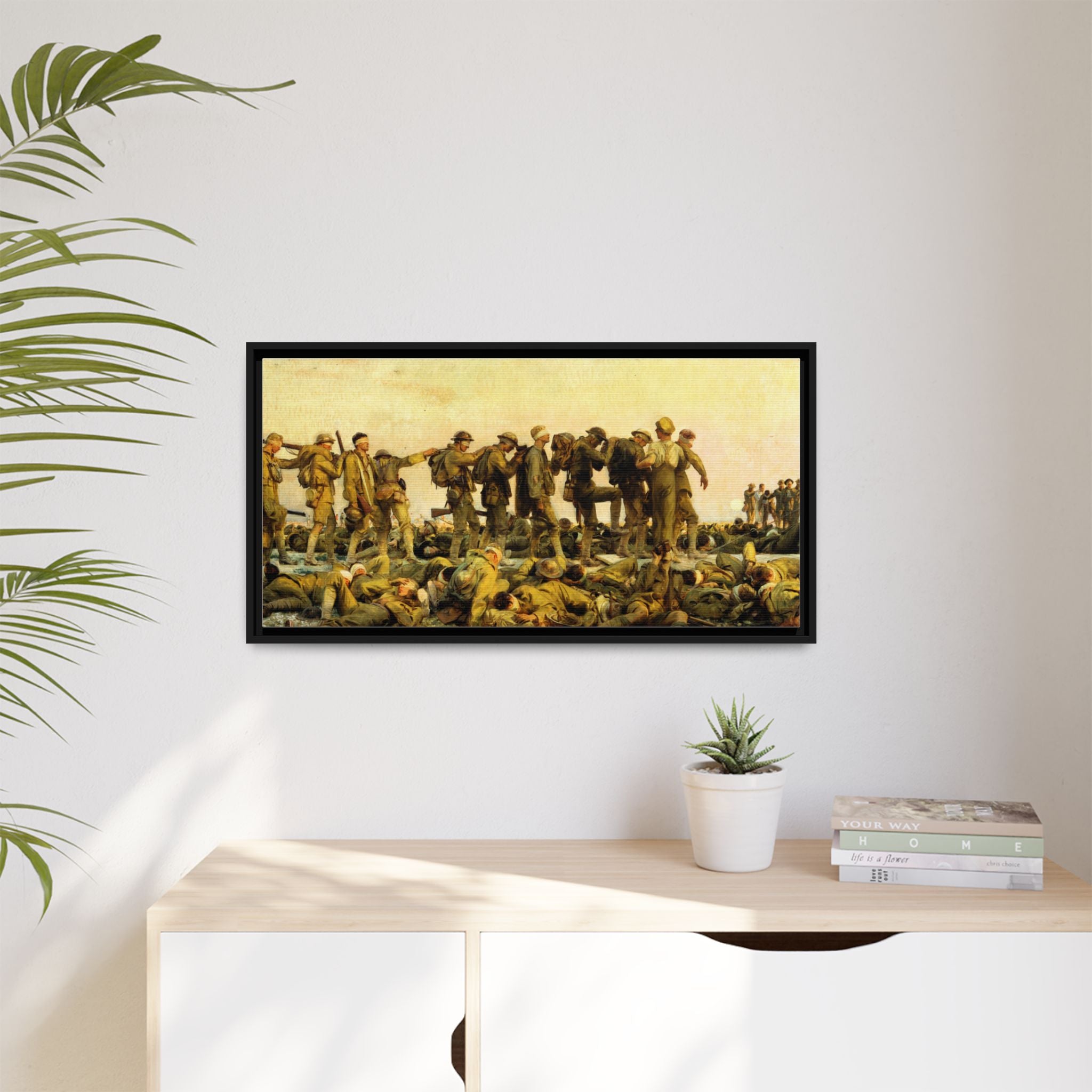 Gassed by John Singer Sargent (RA) Framed Matte Canvas Print