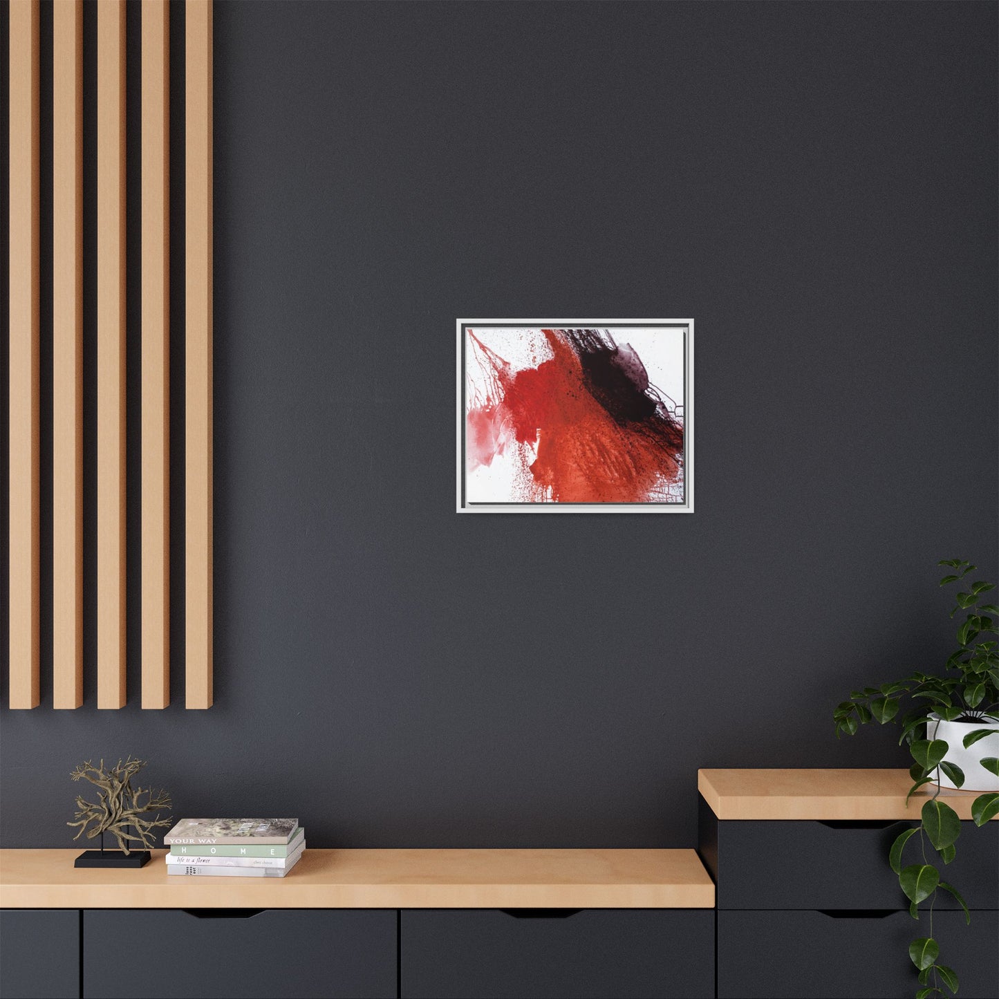 Flame by Natalija Miladinovic Matte Canvas Framed Wall Art