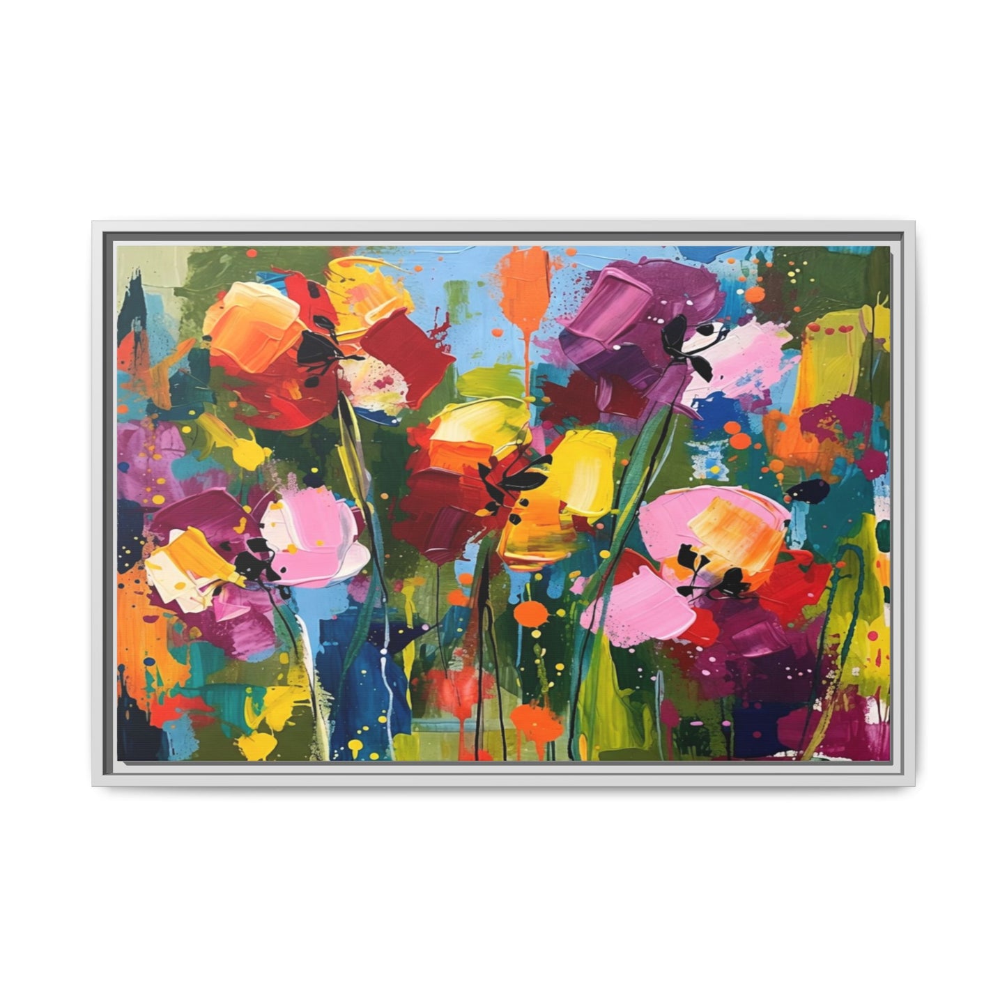 Matte Canvas, Framed (Multi-color)