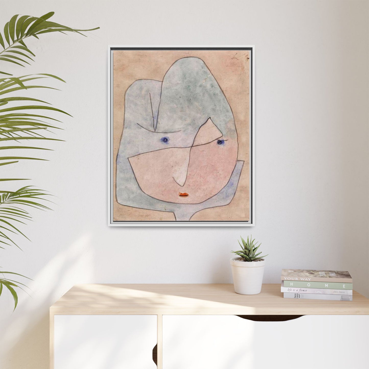 This Bloom is About to Wither by Paul Klee  Framed Matte Canvas Wall Art Print