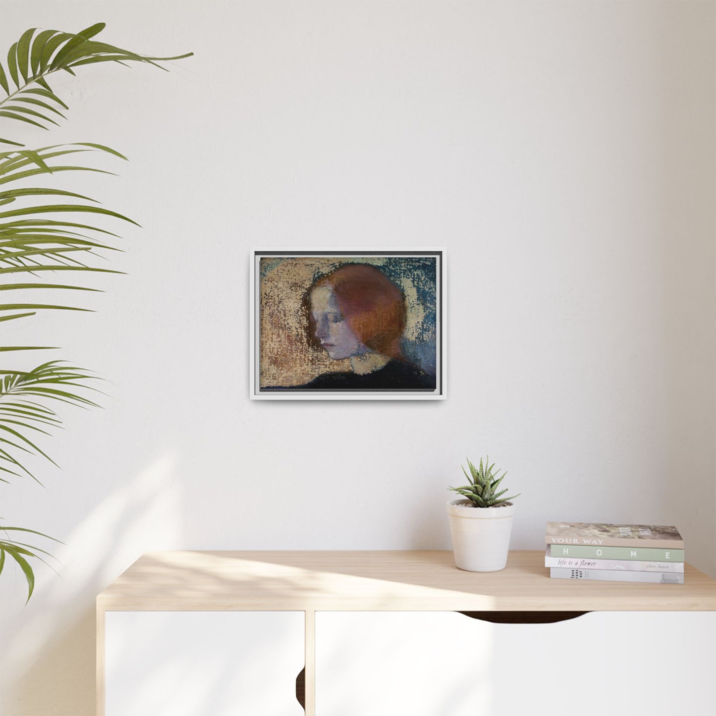 Fragment by Helena Schjerfbeck Framed Matte Canvas Art Print