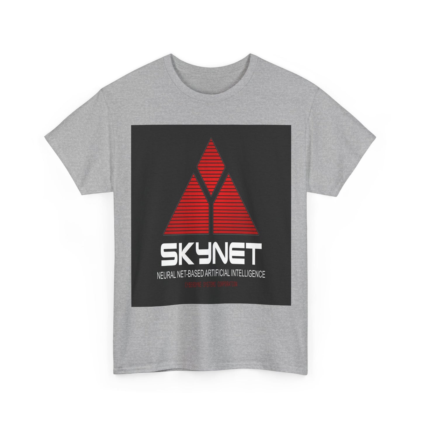 Skynet Logo Tee — Retro Red AI Graphic T-Shirt
