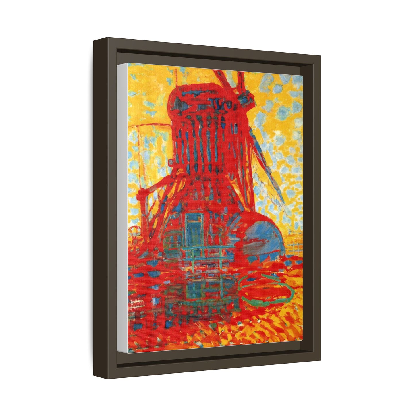 Mill by Sunlight by Piet Mondrian Matte Framed Canvas Wall Art Print