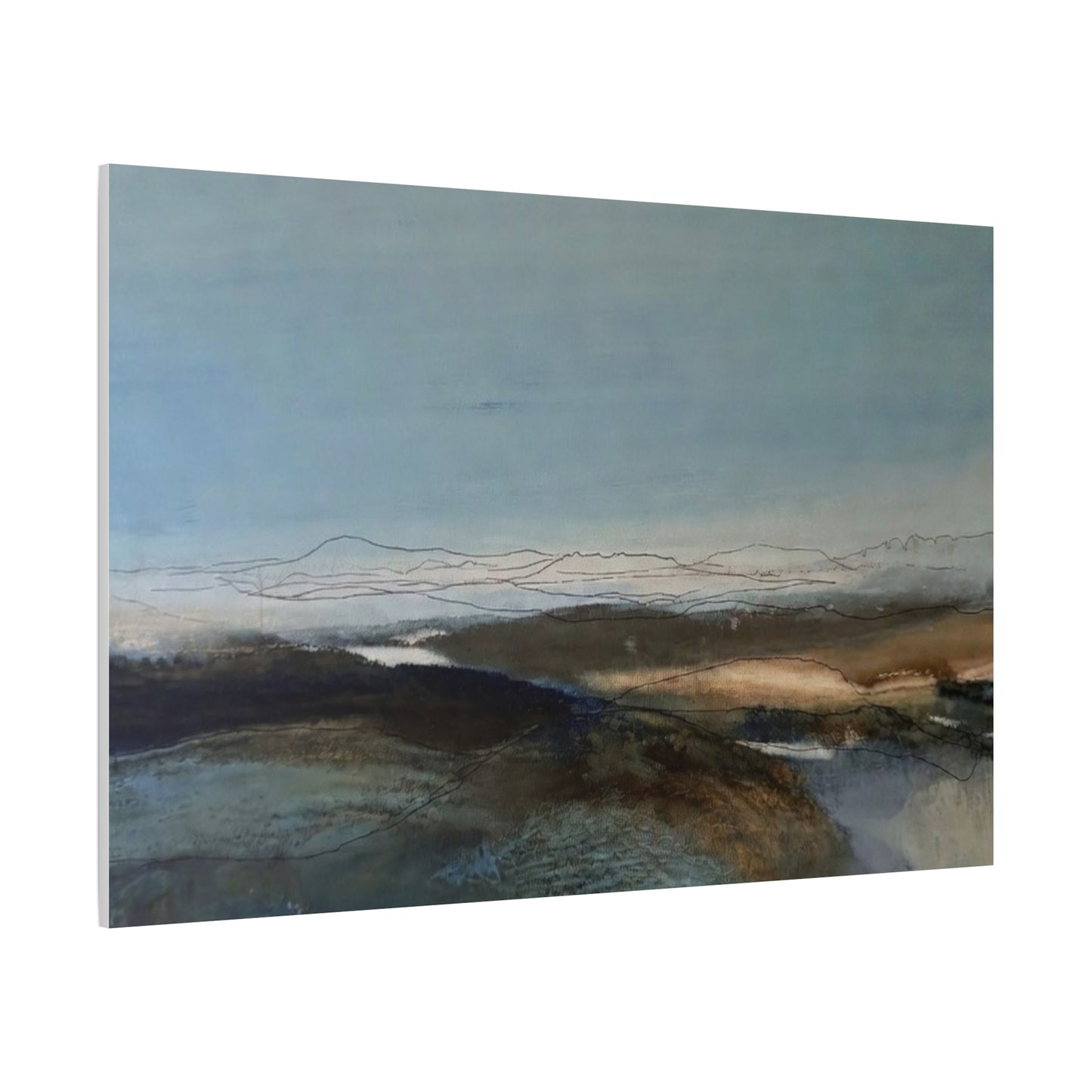 Blue landscape Matte Canvas, Stretched, 1.25"