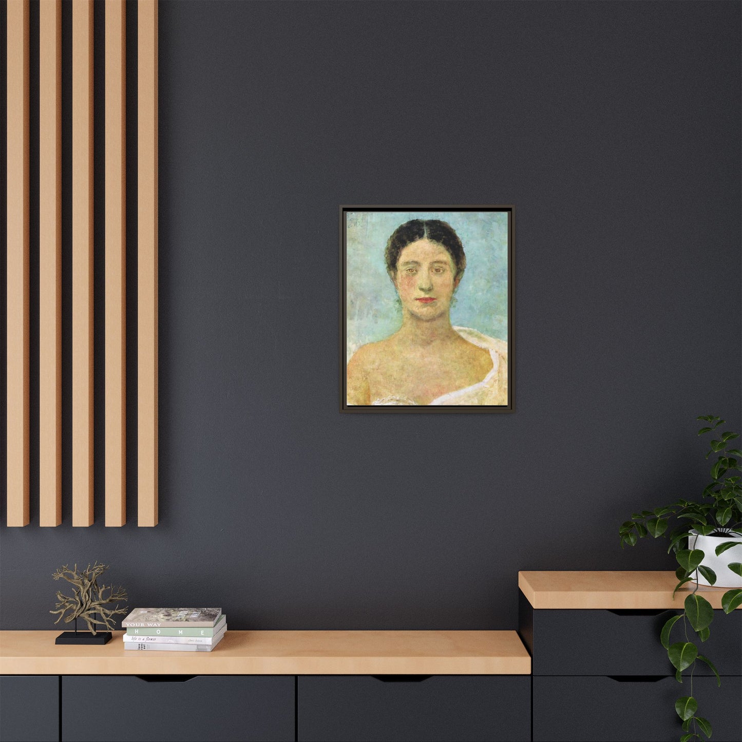 Bianca by Max Klinger Framed Matte Canvas Portrait Print