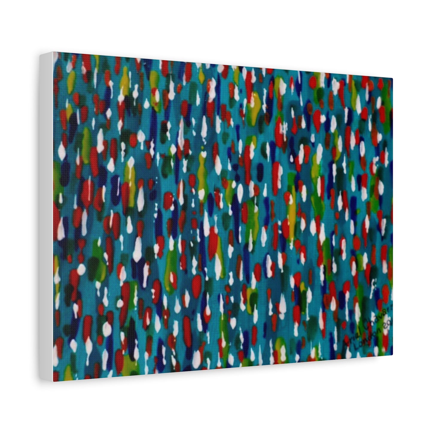 Colours Of The Soul Reflecting On Water by Ariel Chavarro Avila Matte Canvas Wall Art