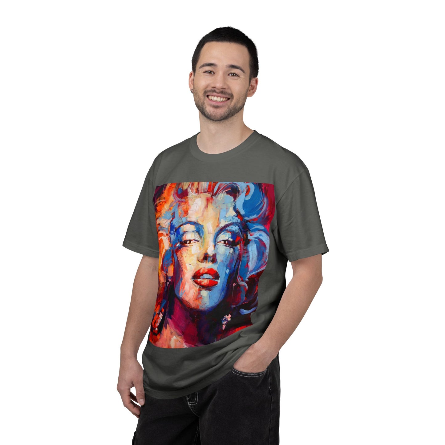 Artistic Pop Portrait T-Shirt — Colorful Marilyn-Inspired Graphic Tee