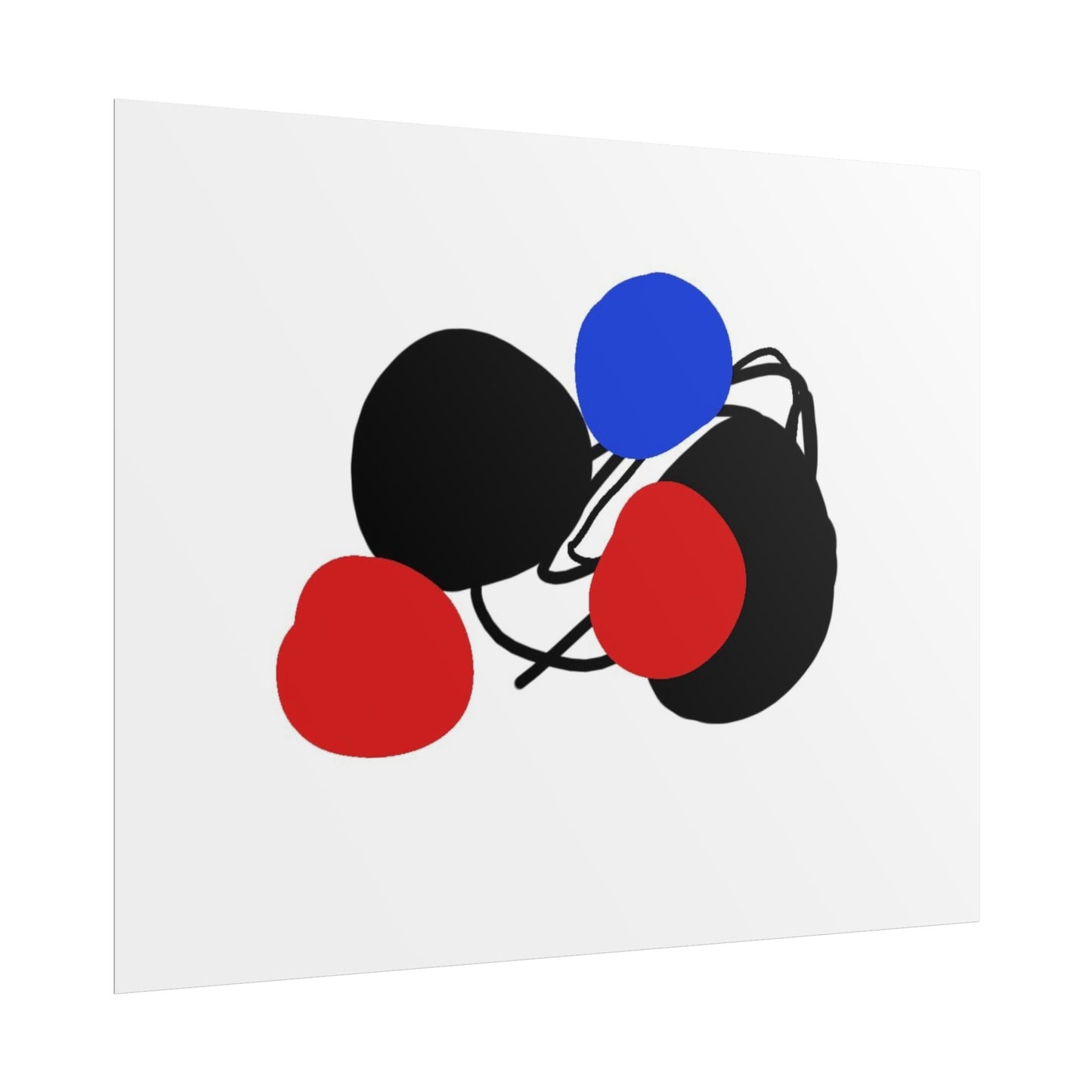 Blue dot by Norman Barrett Wall Art Print