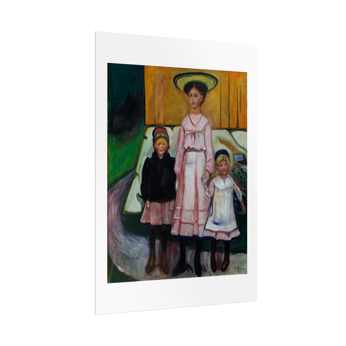 Three Children Thielska by Edvard Munch Wall Art Print