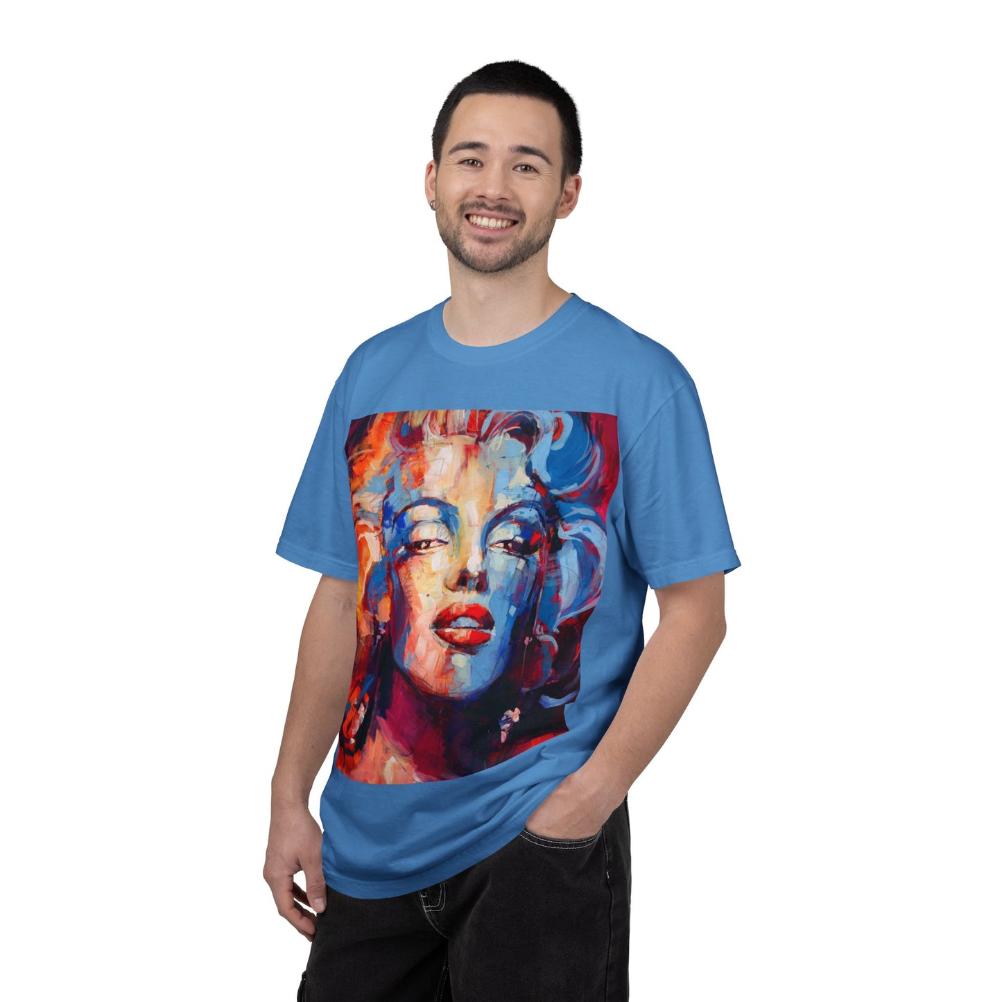 Artistic Pop Portrait T-Shirt — Colorful Marilyn-Inspired Graphic Tee