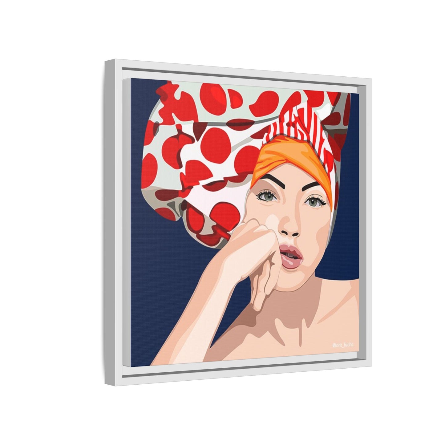 Vivid 20 by Orit Fuchs Pop Art Matte Canvas Framed Wall Art Print