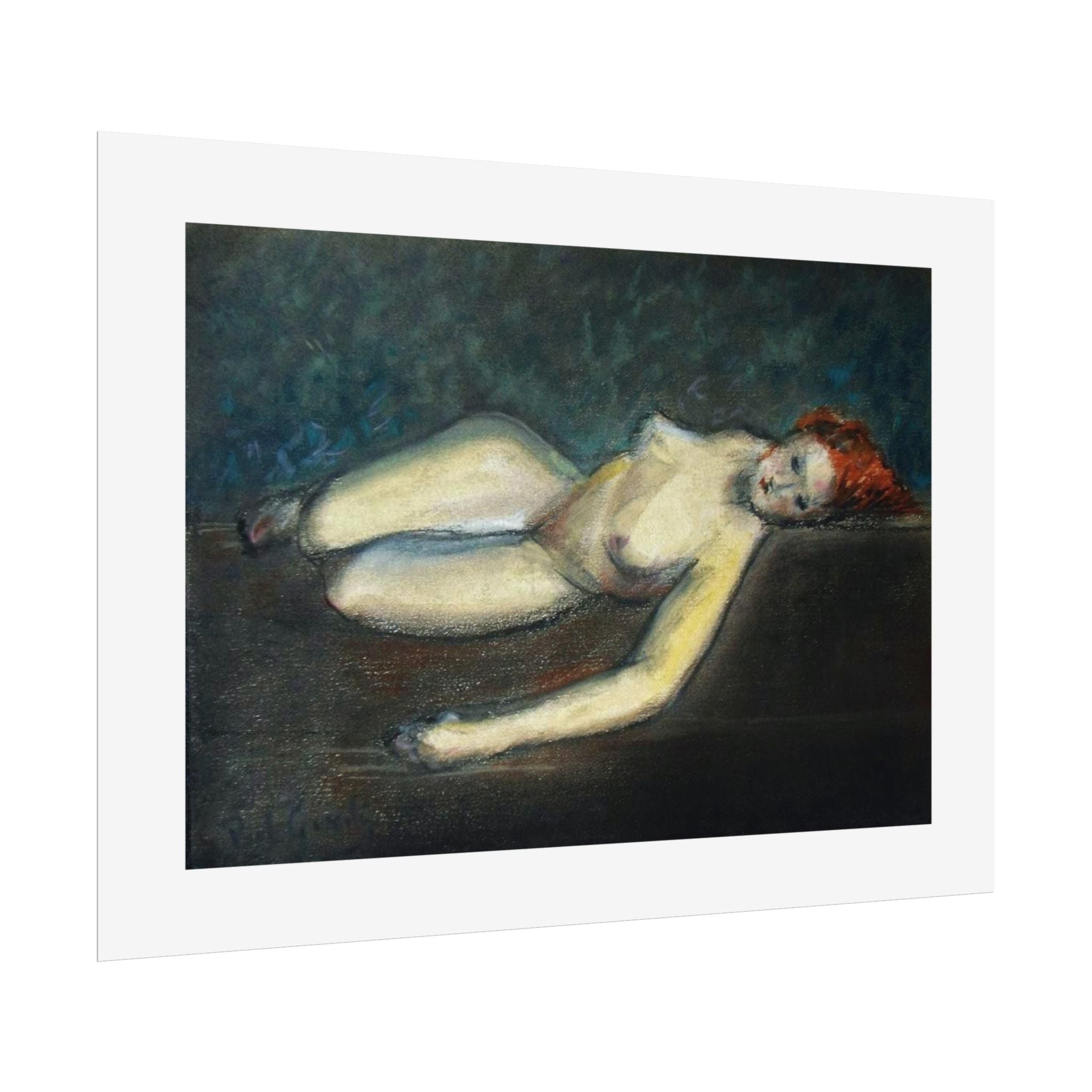 Lying nude by Paul Gosselin Wall Art Poster
