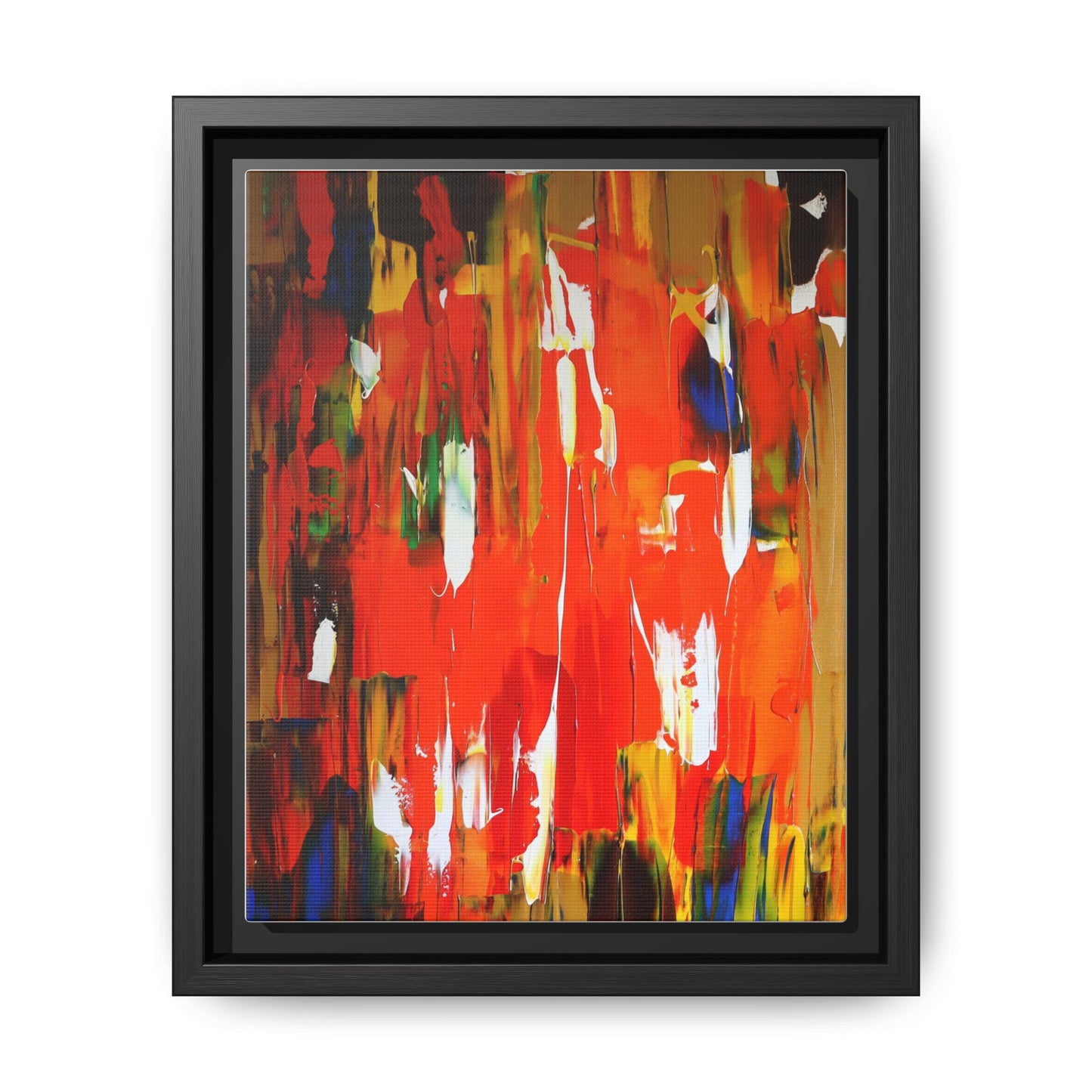 Burn baby burn by Norman Barrett Framed Matte Canvas Wall Art